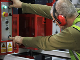 An Astraseal employee working safely